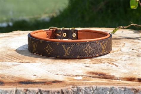 fake lv dog collar|small dog lv dupe collar.